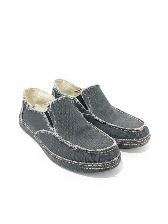 Tony Lama Canvas Slip On Shoes Mens 9.5D Gray Distressed Casual Loafers main image 4